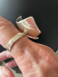 Stor håndlavet Designersølvring