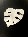 Stor modernistisk sølvbroche