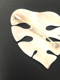 Stor modernistisk sølvbroche