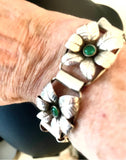 Sølvarmbånd med chrysopraser fra 1954