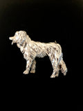 Golden Retriever- sølvbroche