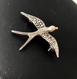 Art Deco sølvbroche
