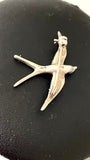 Art Deco sølvbroche