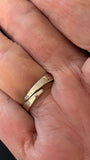 Vintagesølvring med bjergkrystal