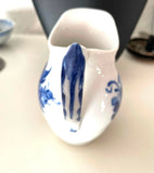 Blå blomst flødekande