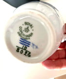 Blå blomst flødekande