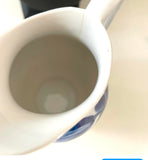 Blå blomst flødekande