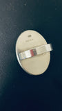 Superflot og Unik svensk statement-ring i sølv – farverig kunstnerisk vintage fra 1980’erne