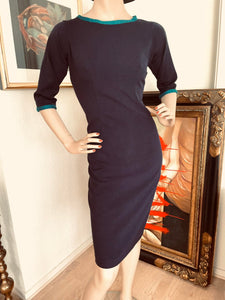 Business kjole - marineblå